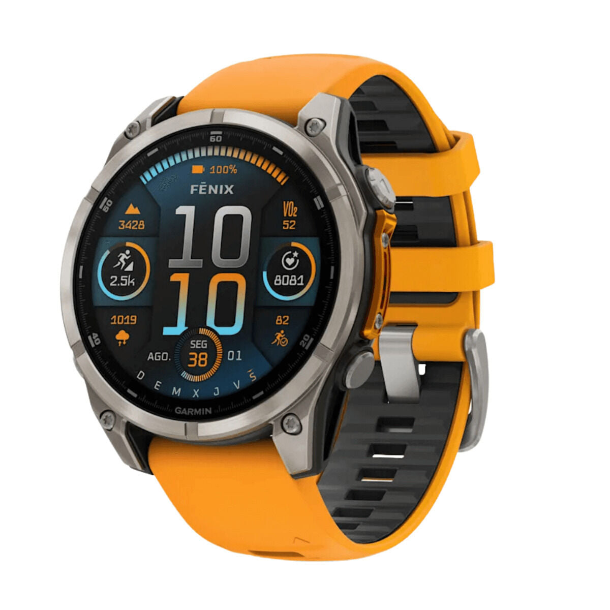 Chytré hodinky GARMIN Fénix 8 AMOLED Oranžový 1,4" Ø 46 mm Ø 47 mm