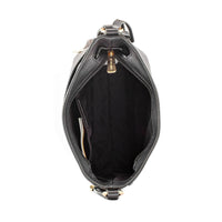 Černá plátěná crossbody kabelka Michael Kors