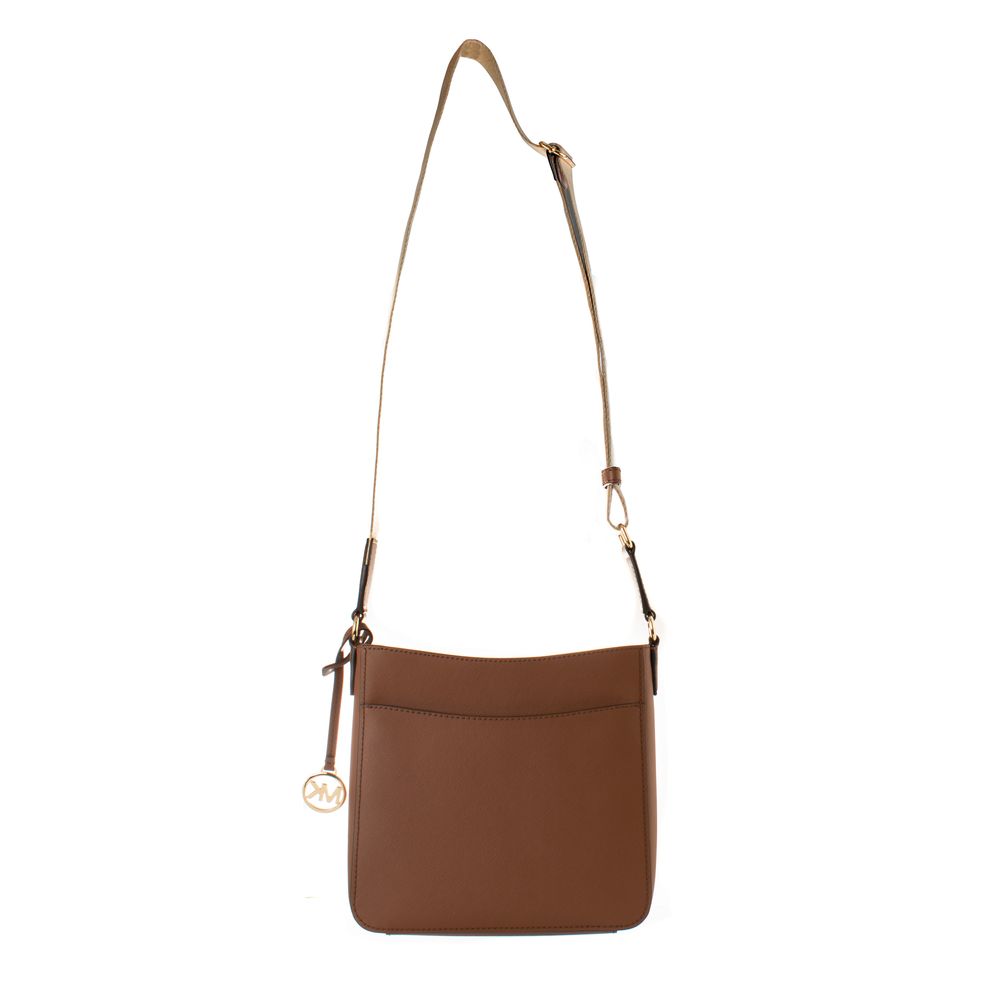Hnědá plátěná crossbody kabelka Michael Kors