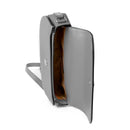 Šedá kožená crossbody kabelka Michael Kors