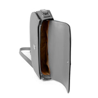 Šedá kožená crossbody kabelka Michael Kors