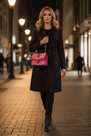 Vícebarevná kožená crossbody kabelka Michael Kors