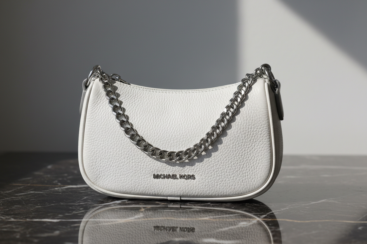 Béžová kožešinová kabelka přes rameno Michael Kors