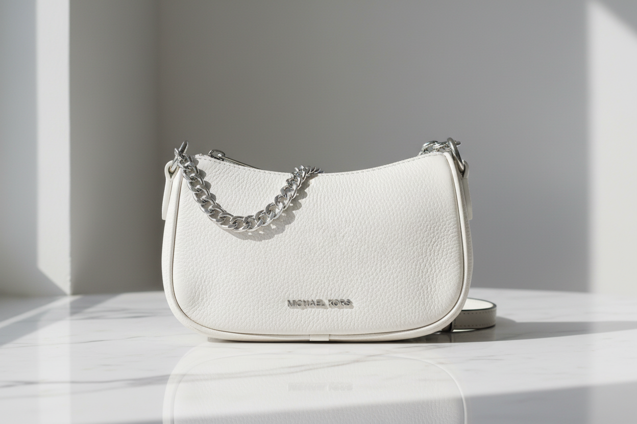 Béžová kožešinová kabelka přes rameno Michael Kors