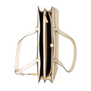 Béžová kožená taška Michael Kors