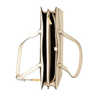 Béžová kožená taška Michael Kors