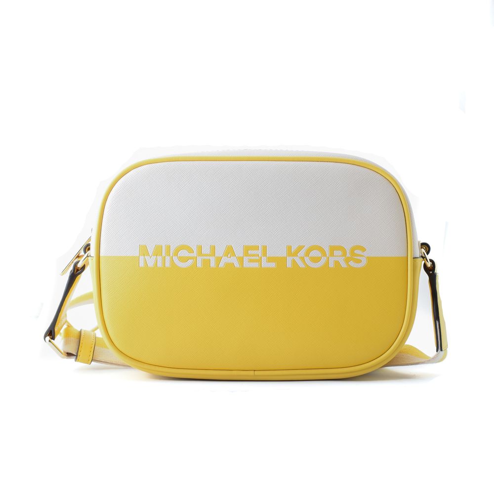 Plátěná dvoubarevná crossbody kabelka Michael Kors