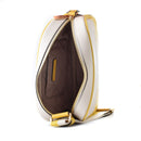 Plátěná dvoubarevná crossbody kabelka Michael Kors