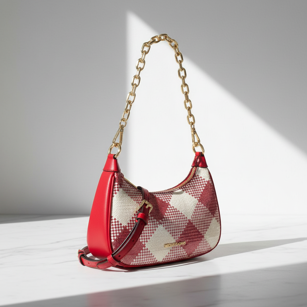 Vícebarevná plátěná kabelka přes rameno Michael Kors