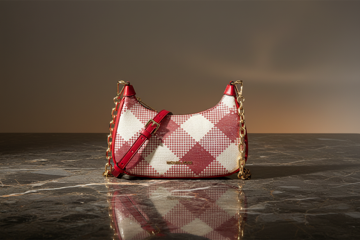 Vícebarevná plátěná kabelka přes rameno Michael Kors