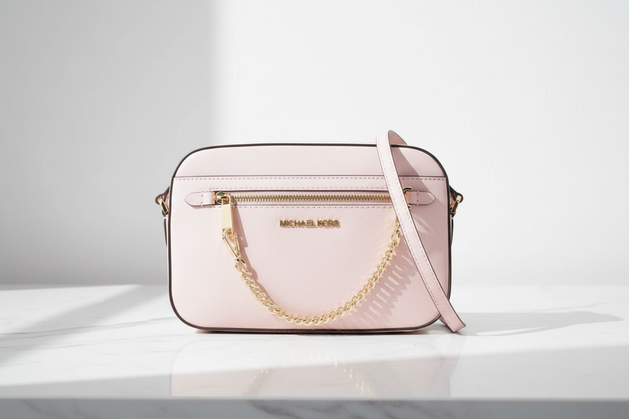 Vícebarevná plátěná crossbody kabelka Michael Kors