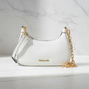 Bílá kožená taška přes rameno Michael Kors