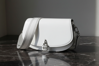 Bílá kožená taška přes rameno Michael Kors