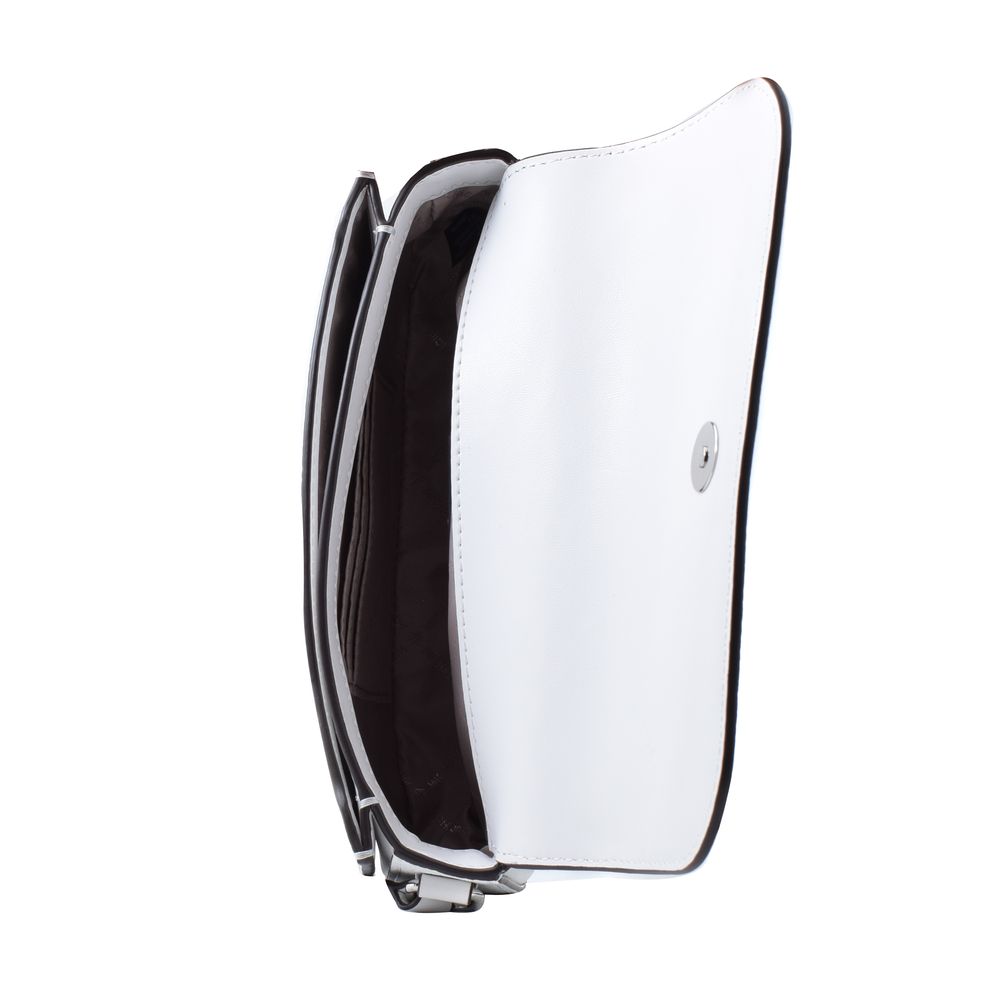 Bílá kožená crossbody kabelka Michael Kors