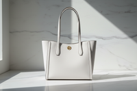 Bílá plátěná taška Michael Kors