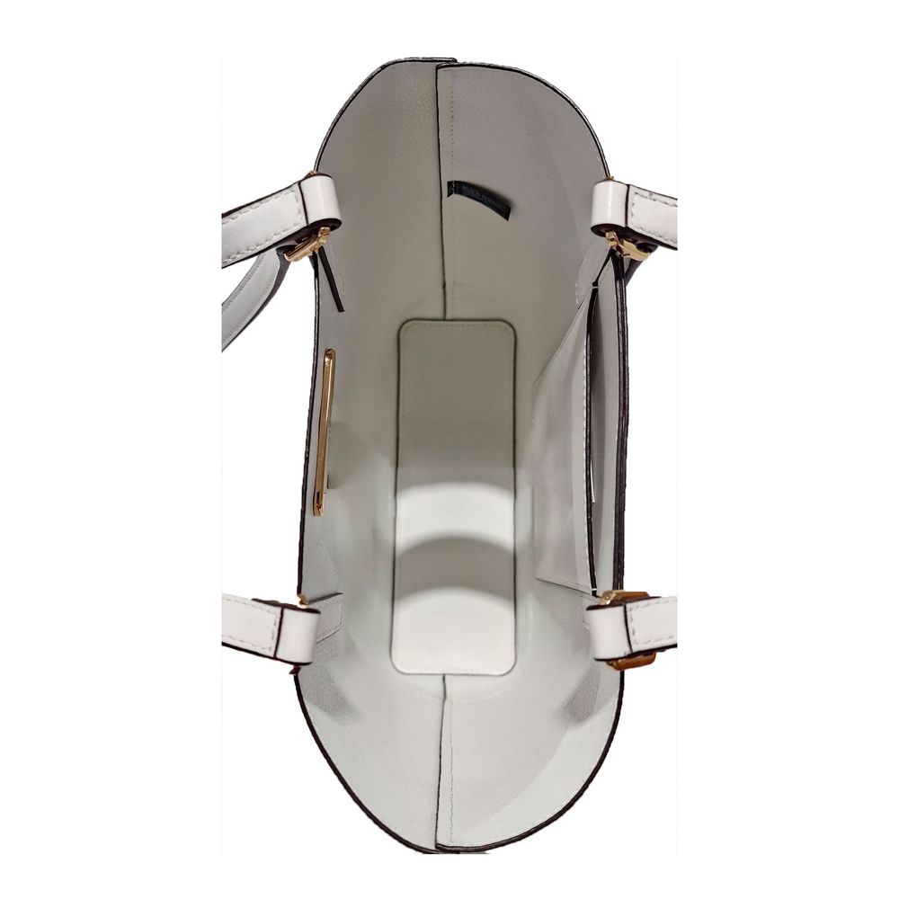 Bílá kožená taška Michael Kors