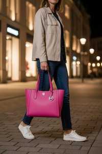 Vícebarevná plátěná taška Michael Kors