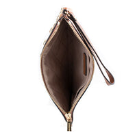 Černá kožená psací taška Michael Kors