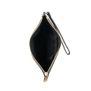 Černá kožená psací taška Michael Kors