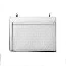 Bílá plátěná crossbody kabelka Michael Kors