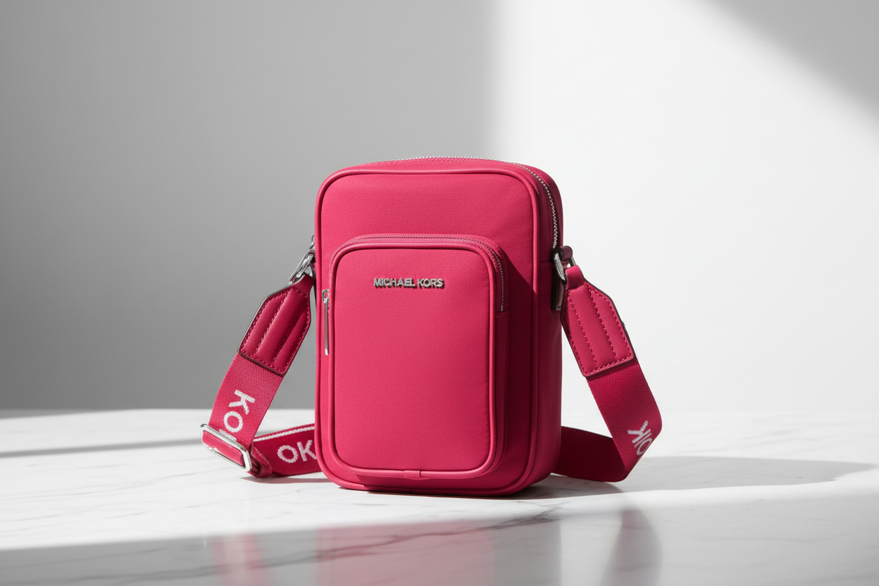 Vícebarevná nylonová crossbody kabelka Michael Kors