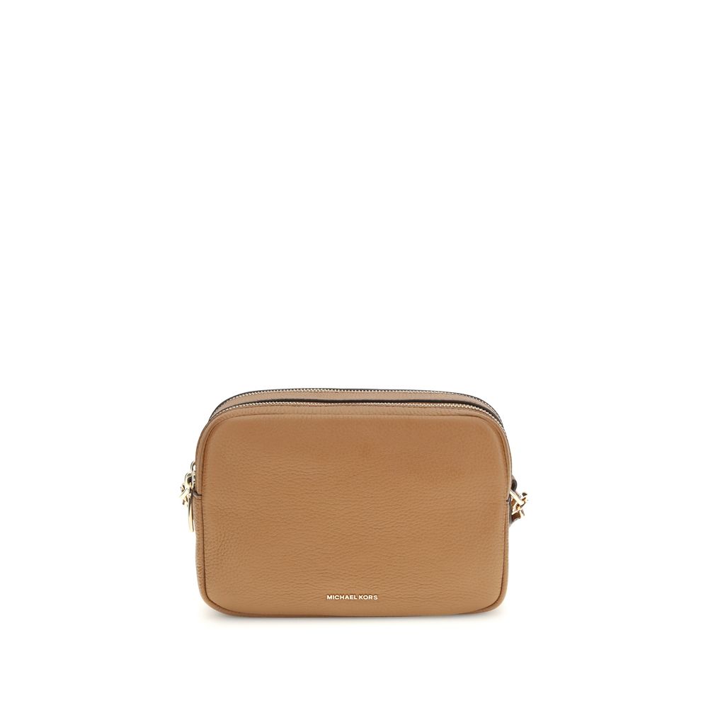 Hnědá telecí kožená kabelka přes rameno Michael Kors Bos Taurus