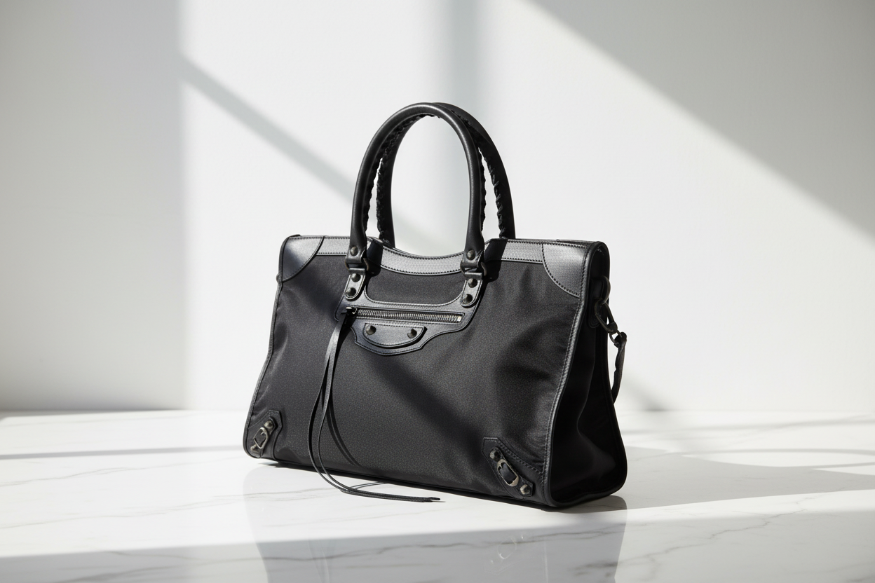 Černá polyamidová kabelka Balenciaga