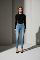 Dámské modré bavlněné úzké džíny Tommy Hilfiger