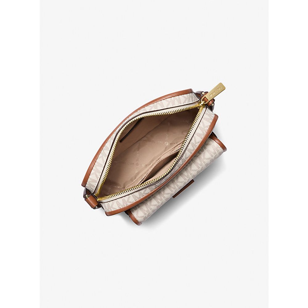 Béžová kožešinová crossbody kabelka Michael Kors