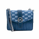 Modrá plátěná crossbody kabelka Michael Kors