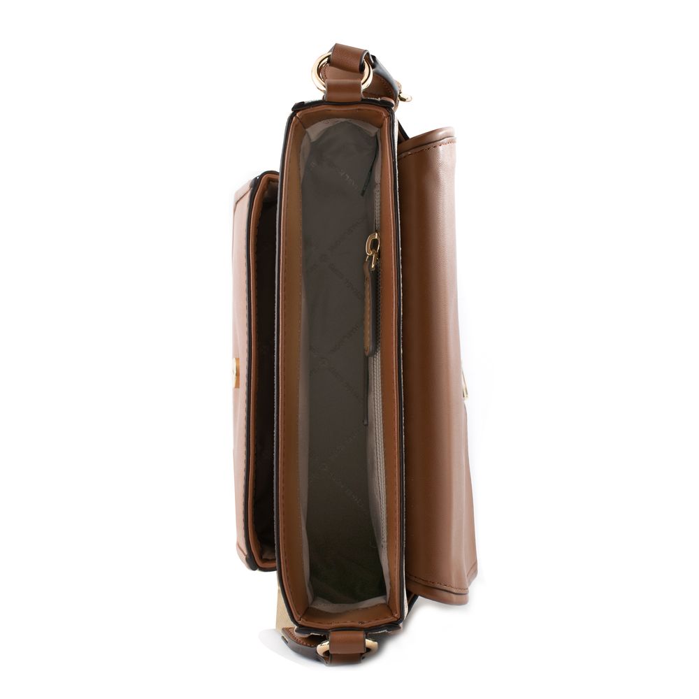 Plátěná kabelka Michael Kors béžová