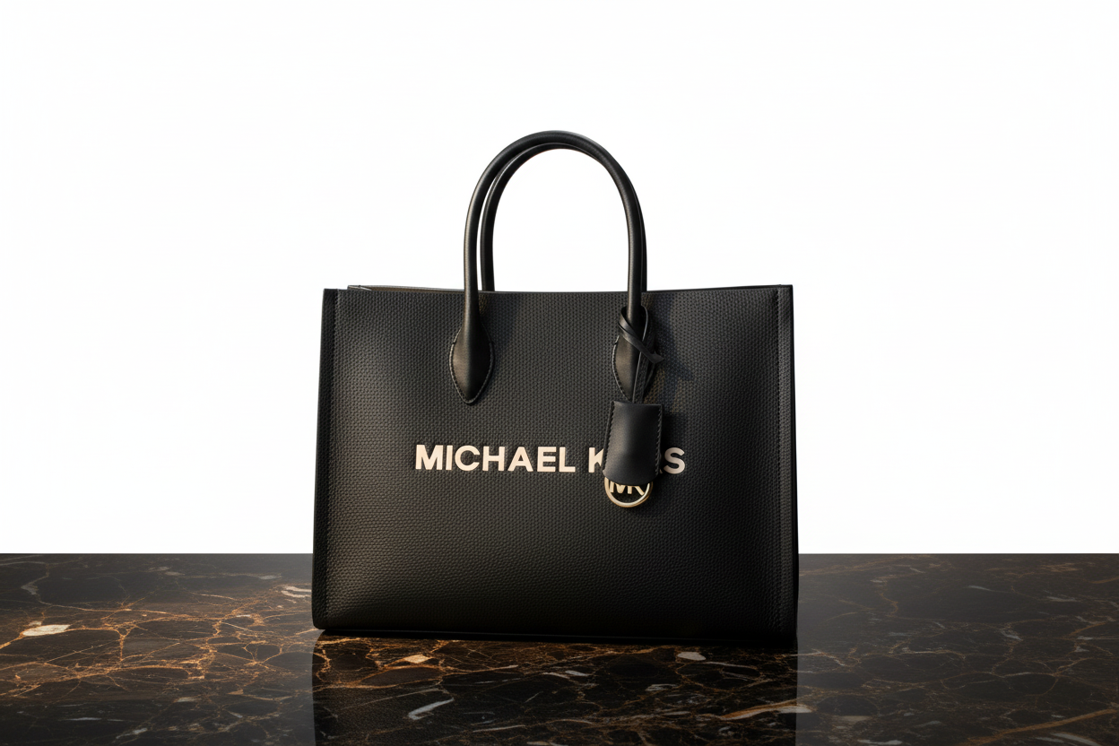 Černá kožená kabelka Michael Kors