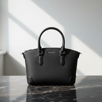 Černá kabelka Michael Kors Bos Taurus z telecí kůže