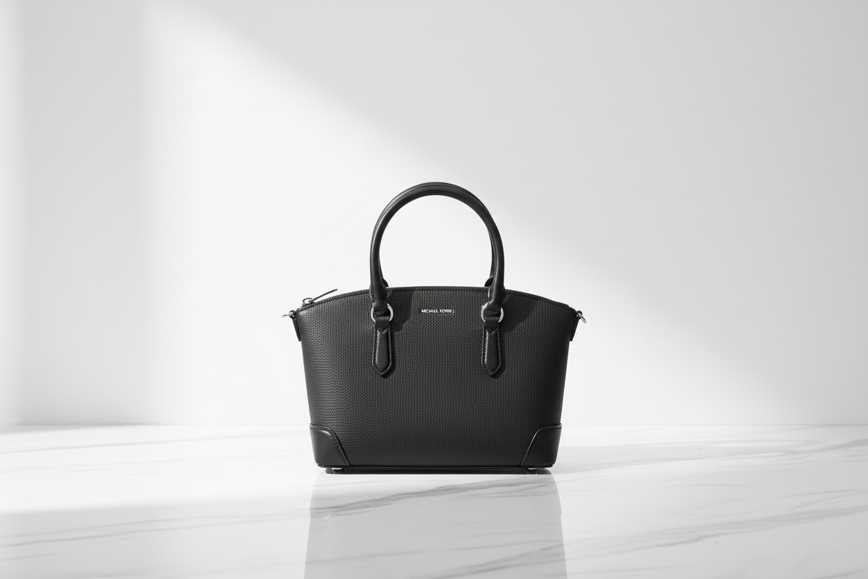 Černá kabelka Michael Kors Bos Taurus z telecí kůže