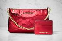 Vícebarevná plátěná psací taška Michael Kors