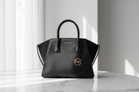 Černá kožená kabelka Michael Kors