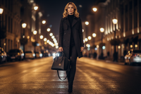 Černá kožená kabelka Michael Kors