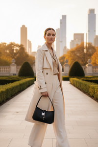 Černá kožená kabelka Michael Kors