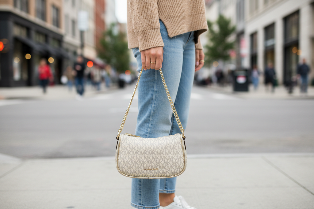 Kabelka Michael Kors zlaté barvy