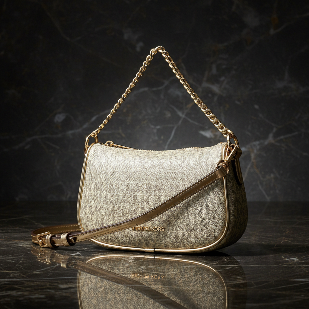 Kabelka Michael Kors zlaté barvy