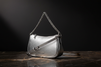 Šedá kožená kabelka Michael Kors