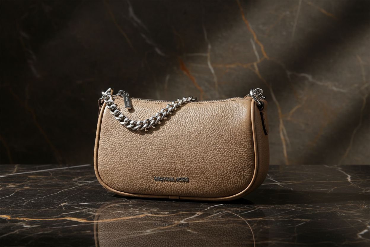 Hnědá kožešinová kabelka přes rameno Michael Kors