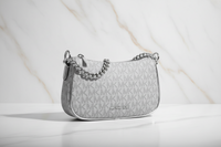 Plátěná kabelka Michael Kors šedá