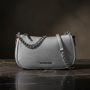 Michael Kors šedá kožešinová kabelka přes rameno