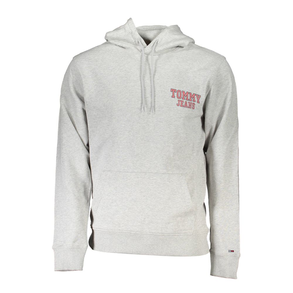 Pánská mikina s kapucí Tommy Hilfiger Grigio Cotton