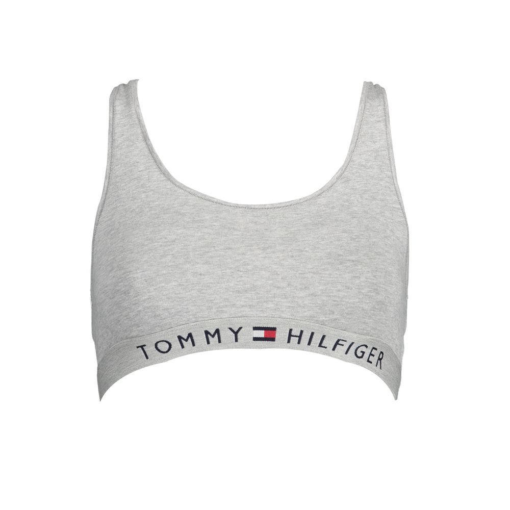 Dámská sportovní podprsenka Tommy Hilfiger Grigio Cotton