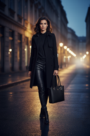 Dámská kabelka Guess Jeans z černého polyuretanu