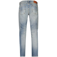 Pánské džíny Tommy Hilfiger Blue Cotton slim tapered vzorem