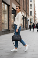 Dámská kabelka Guess Jeans z černého polyuretanu