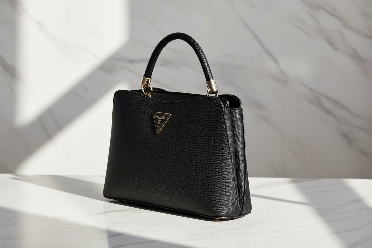 Dámská kabelka Guess Jeans z černého polyuretanu